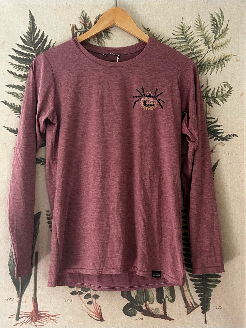 Patagonia Heathered Maroon/Pink Capilene Top